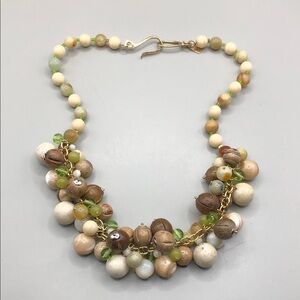 Tanner gold over sterling silver 925 fairy tail cluster bead and chain necklace.